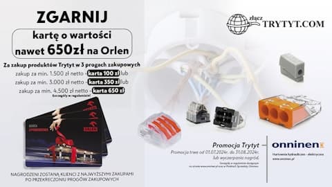 Promocja Trytyt - karta podarunkowa Orlen nawet do 650 zł gratis!