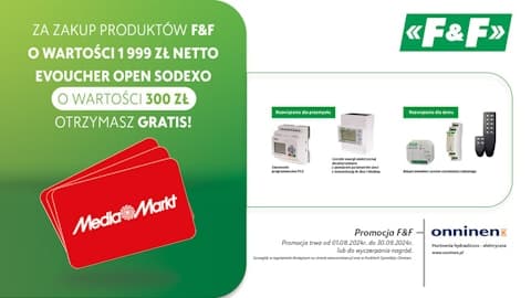 Promocja F&F - karta podarunkowa Media Markt o wartości 300 zł Gratis!