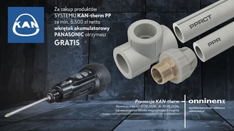 Promocja KAN-therm - Wkrętak akumulatorowy Panasonic gratis!