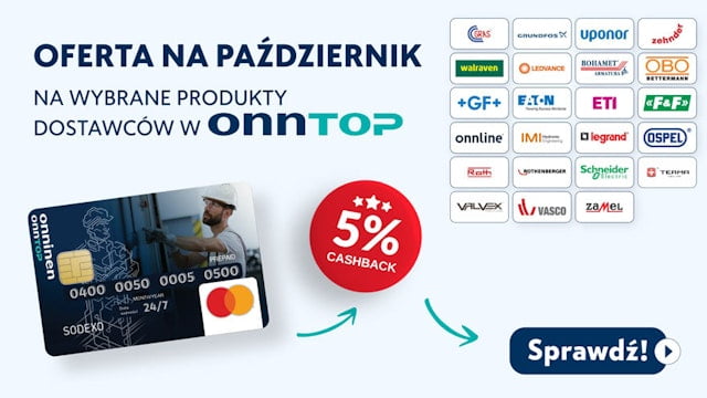 Promocja Onntop Cashback 5%