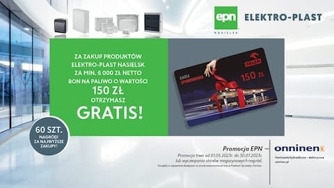 Promocja Elektroplast Nasielsk - karta Orlen gratis!