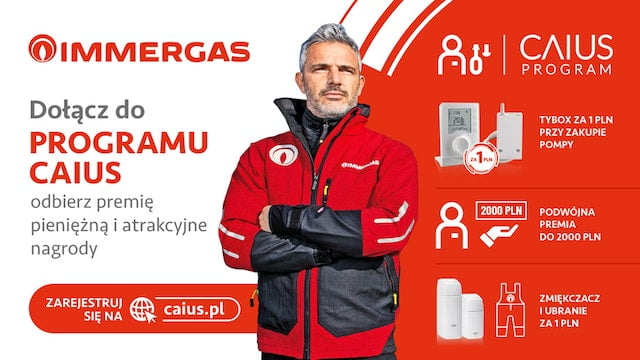 Program Caius dla instalatorów pomp ciepła marki Immergas