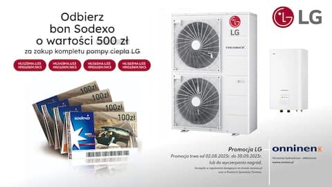 Promocja LG - bon Sodexo o wartości 500 zł gratis!