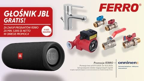 Promocja Ferro - Głośnik JBL Gratis!