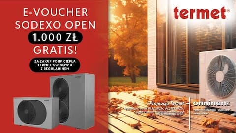 Promocja Termet - E-Voucher Sodexo Open 1.000 zł gratis!