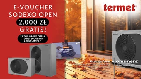 Promocja Termet - E-Voucher Sodexo Open 2.000 zł Gratis!