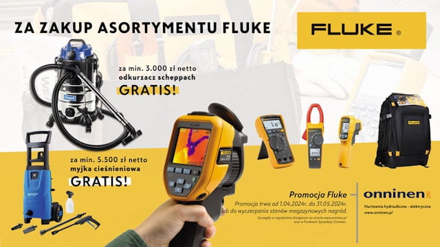 Promocja Fluke - odkurzacz lub myjka ciśnieniowa gratis!