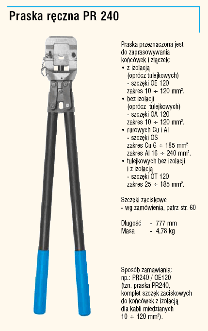 Perfeks Praska Praska ręczna PR 240 PR_240-K18 - Hurtownia Onninen