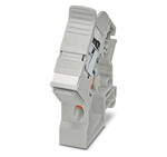 Adapter na szynę DIN, stopień ochrony: IP20, liczba biegunów: 8, 10 Gb/s, CAT6subA/sub, materiał: PC-GF10, rodzaj przyłącza: Przyłącze IDC, przekrój przyłącza: AWG 26- 22, Zestaw adaptera na szynę DIN i kablowego modułu przyłączeniowego RJ45