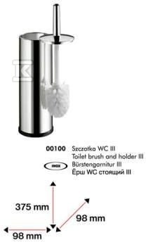 Niagara toilet brush ll chrome - 00176