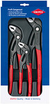 Набір плоскогубців KNIPEX 00 20 09 V02 Cobra® (1 x 87 01 150, 1 x 87 01 250, 1 x 87 01 300) (картка для продажу в системі самообслуговування/блістер)