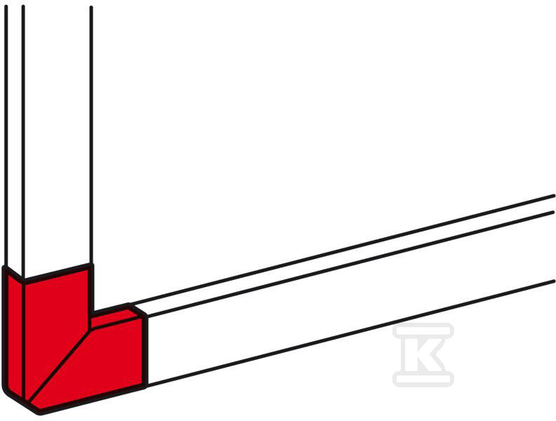 Plochý uholník DLP, 80x35-50 - 010767