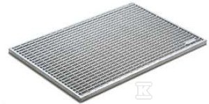 ACO Vario galvanized steel mesh grating 100x50, (mesh size 9/13 mm
