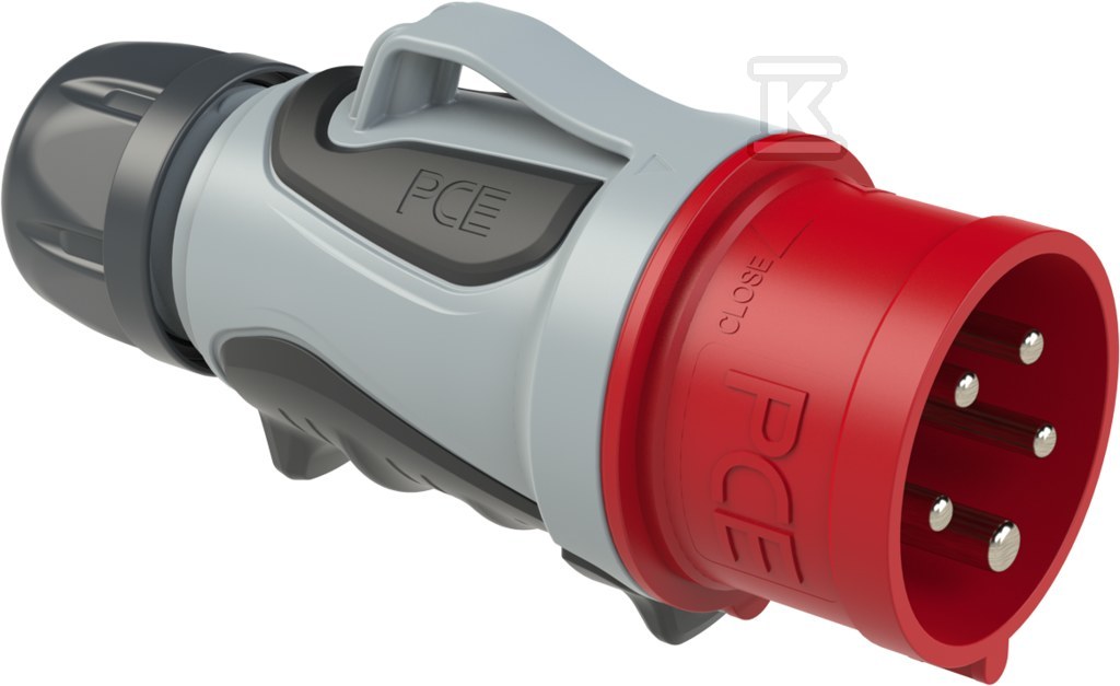 16A 5P 6h GRIP TT IP44 portable plug - 0153-6TT