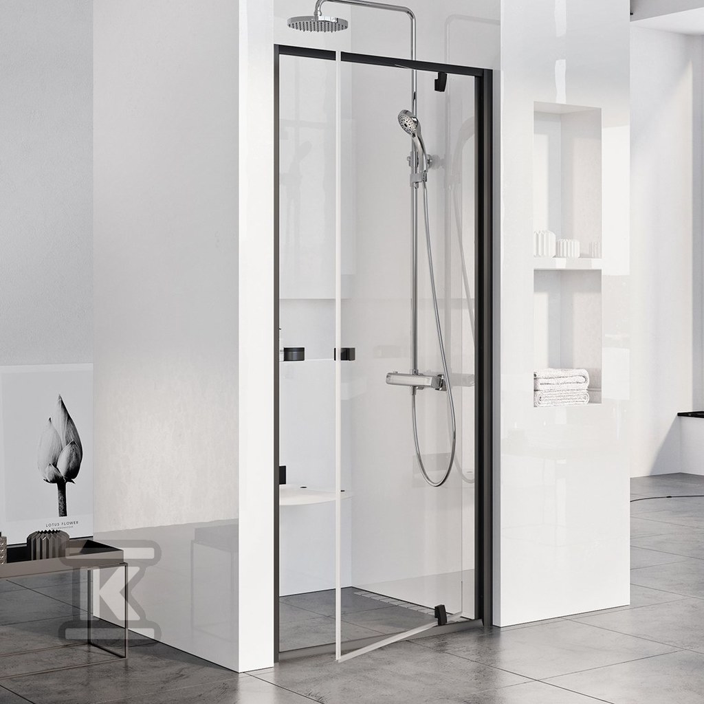 The black Transparent shower door - 03G70300Z1