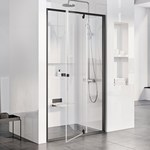 Shower door, PDOP2-100, transparent, black