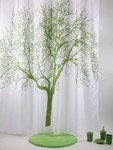 Zasłonka TXT Tree zielony