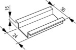 Mounting rail 35x15mm TS35X15