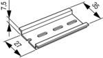 Mounting rail 35x7.5mm TS35X7.5