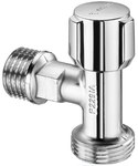 COMFORT regulating connection valve 1/2'X 3/4' chrome, space saving