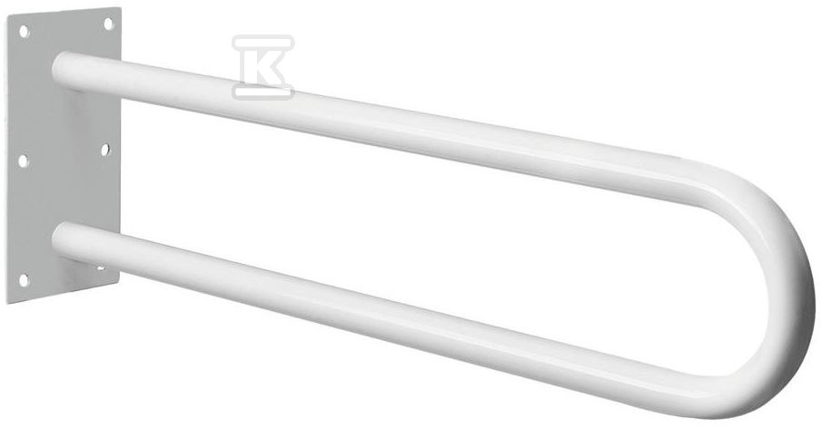 Fixed handrail "PRO" 600 mm white - 05498