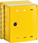 Plastic valve box, injection, 300x340x200-yellow