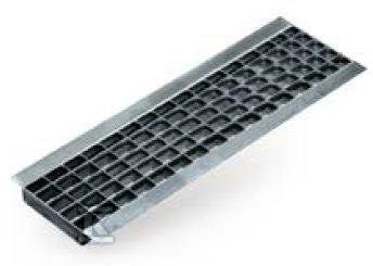 Galvanized steel grating, mesh, mesh size 30 x 20, 50 cm, load