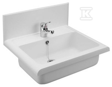 White utility sink