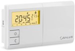 SALUS 091FLV2 wired temperature controller, battery-powered, weekly programmable, surface-mounted, white