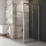 Shower door, sliding BLDP2-110 bright alu+Transparent