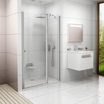 Shower door, CSD2-120 white Transparent