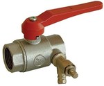 Ball valve 1 1/2" chrome with air vent