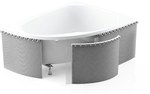 Universal housing for tiles for semicircular bathtubs 240x58cm