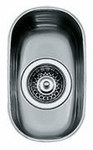 Сталева мийка IRIS 16,5х29х12 см, гладка, підвісна, зі зливом в комплекті