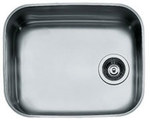 Сталева мийка IRIS 50x40x20 см, гладка, підвісна, зі зливом в комплекті, колір хром