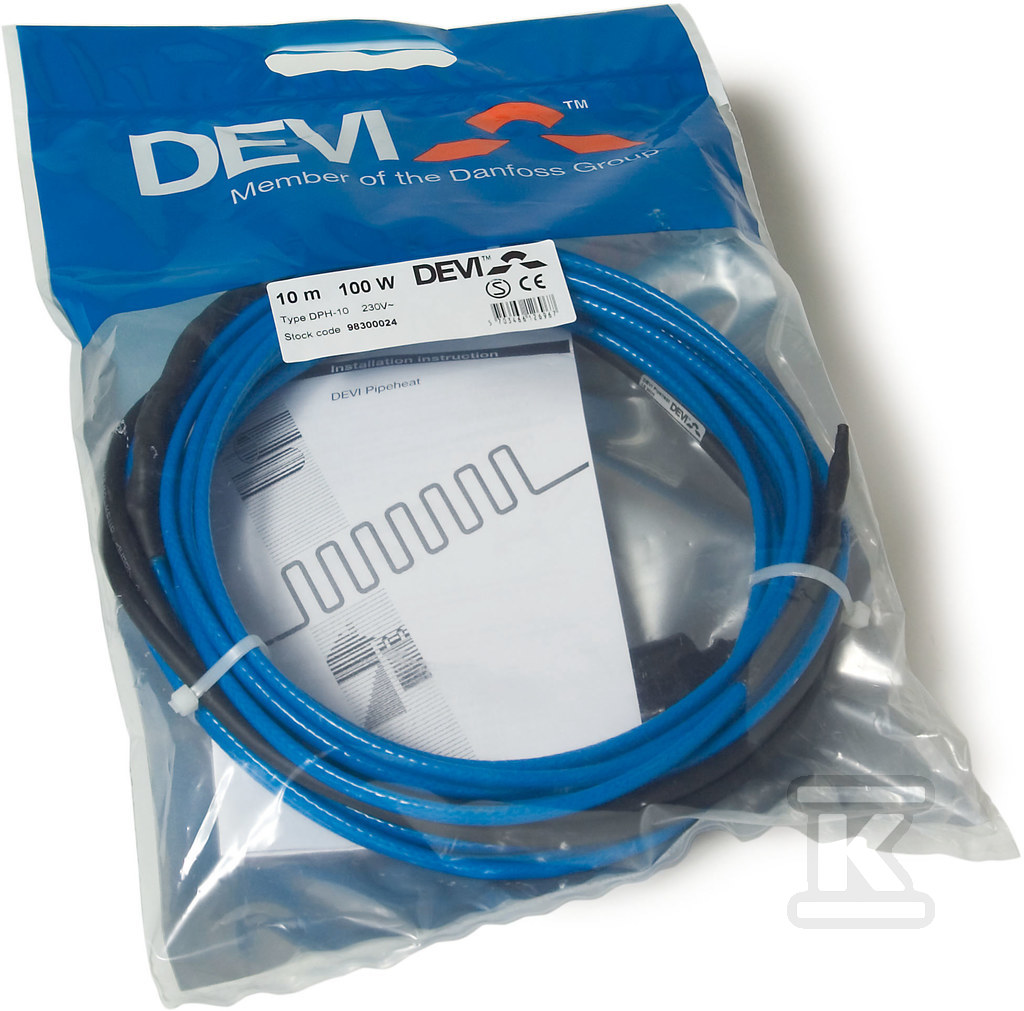 DEVIpipeheat set with 230V, 19M, 190W, - 98300079