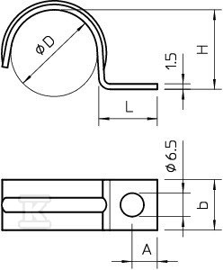 Montážní svorka typ 1015 28 G - 1009362