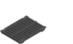 FASERFIX SUPER 300, cast iron grating, slotted SW 2x136/18, class D 400