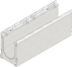 FASERFIX SUPER 200, type 11 channel, with a 0.5% slope, galvanized frames.