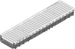 RECYFIX PLUS 200, type 100 channel, galvanized frames, with a mesh grating. MW 30/30, cl. B 125