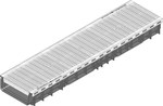 RECYFIX PLUS 200, type 100 channel, galvanized frames, with a mesh grating. MW 30/10, class B 125