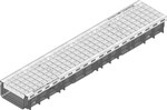 RECYFIX PLUS 150, type 100 channel, with a mesh grating MW 30/30, galvanized, class B 125