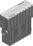 RECYFIX PLUS 100, chamber with a perforated cover, galvanized, class A 15, with fixing, 0.5 m