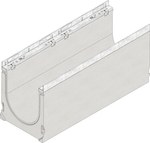 FASERFIX SUPER 300, type 2 channel, with a 0.5% slope, galvanized frames.