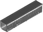 RECYFIX PLUS X 150, type 01 channel, with a 6 mm slotted cast iron grating, class D 400