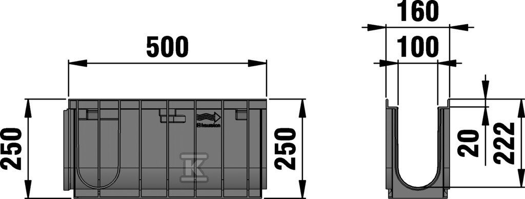 RECYFIX NC 100, channel type 02005, - 48778