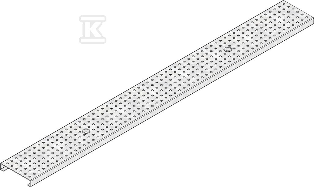 DACHFIX STEEL 115, cover, perforated, - 60950