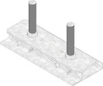 DACHFIX STEEL 135, Height Adjustment Kit, type 75, galv.