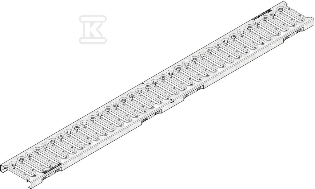 DACHFIX STEEL 115, slotted grating, - 69026