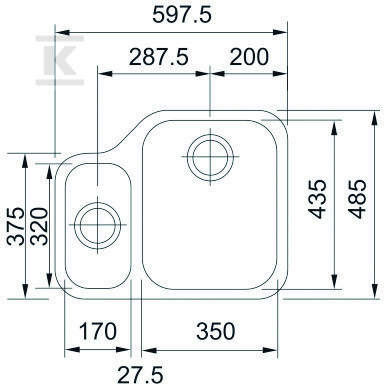 Steel chamber for Ariane substructure. - 122.0154.942